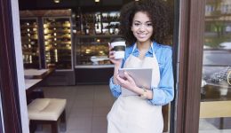 She is proud for her small coffee shop